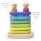 Tegu Magnetic Floating Wooden Stacker, Rainbow STA-BGY-801T - alternate 3
